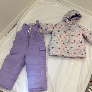 Kids Lavender Overalls